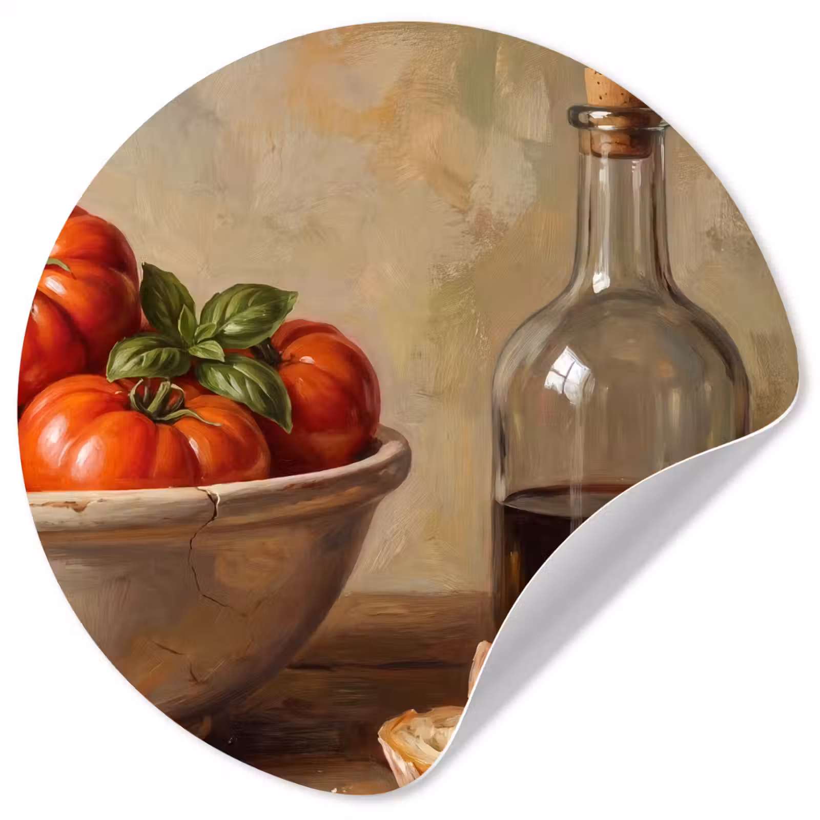 Behangcirkel - Tomaten - Kom - Eten — 1