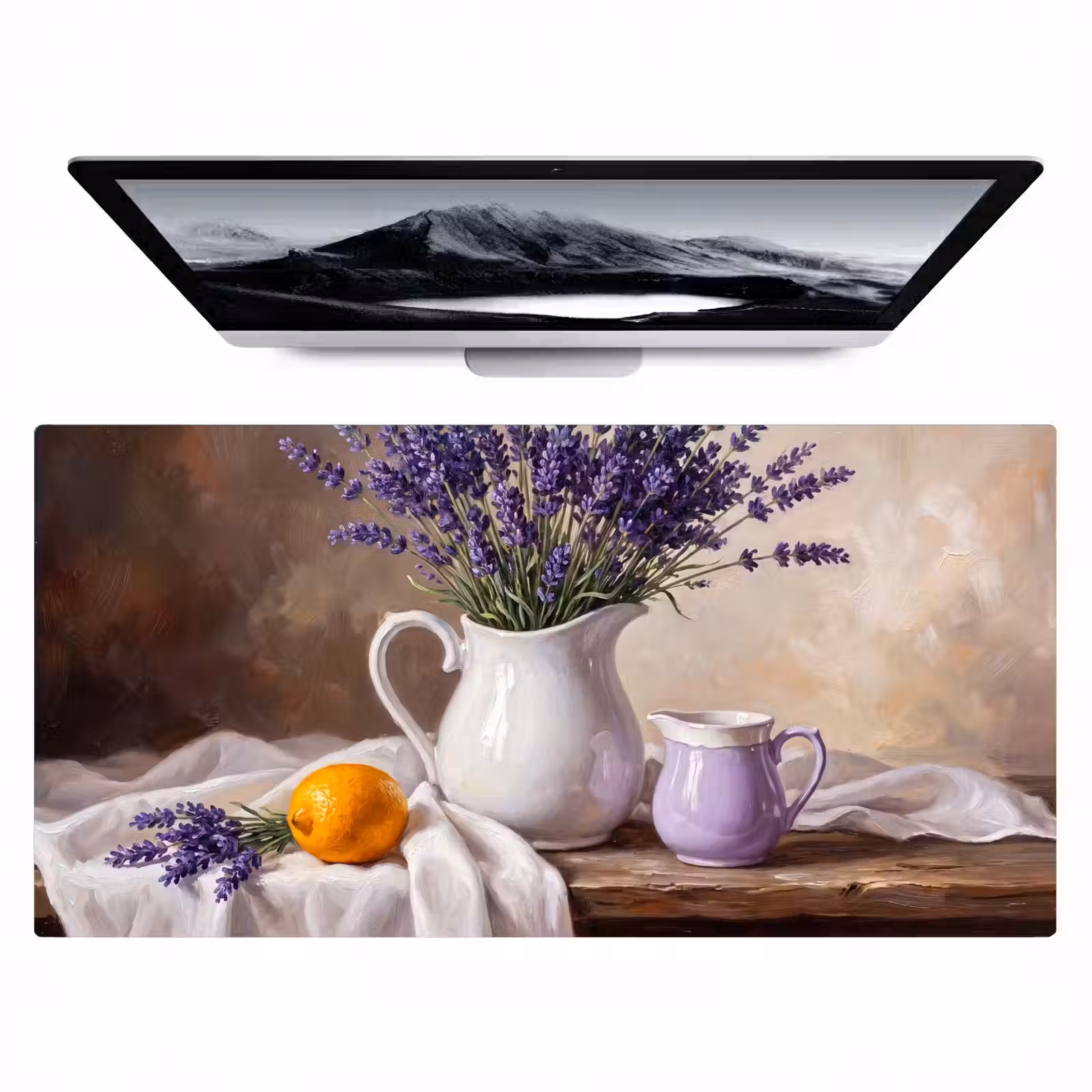 Bureau onderlegger - Bloemen - Stilleven - Paars — 1