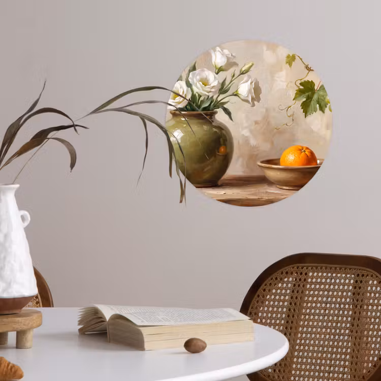 Behangcirkel - Bloemen - Fruit - Stilleven — 4