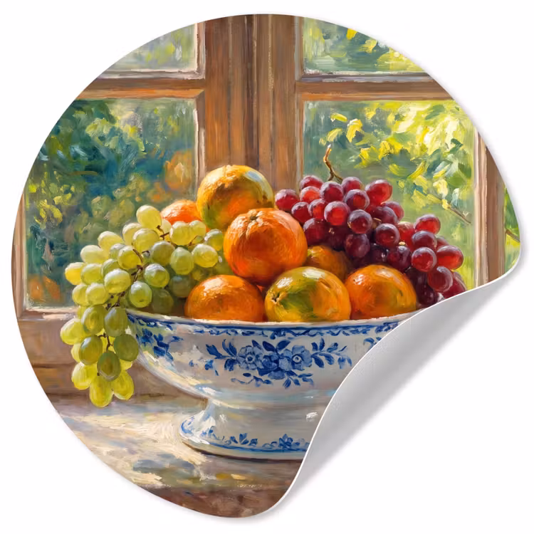 Behangcirkel - Fruit - Vensterbank - Natuur — 1