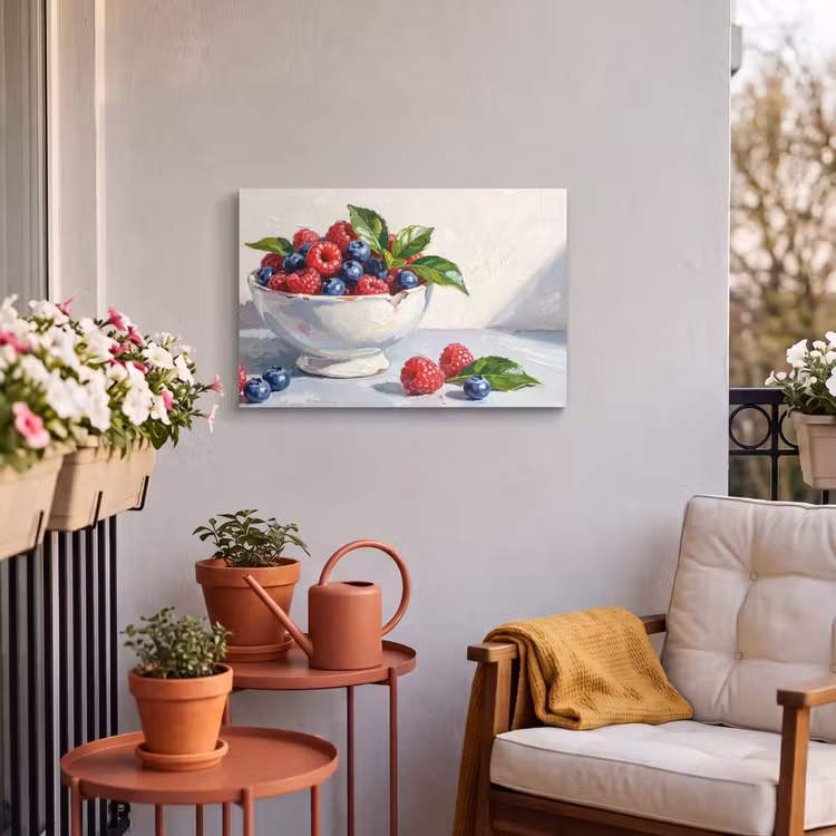 Buiten canvas - Bessen - Kom - Eten — 3
