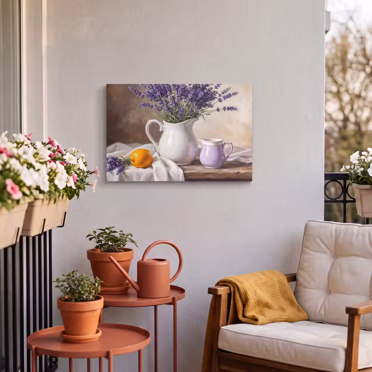 Buiten canvas - Bloemen - Stilleven - Paars — 3