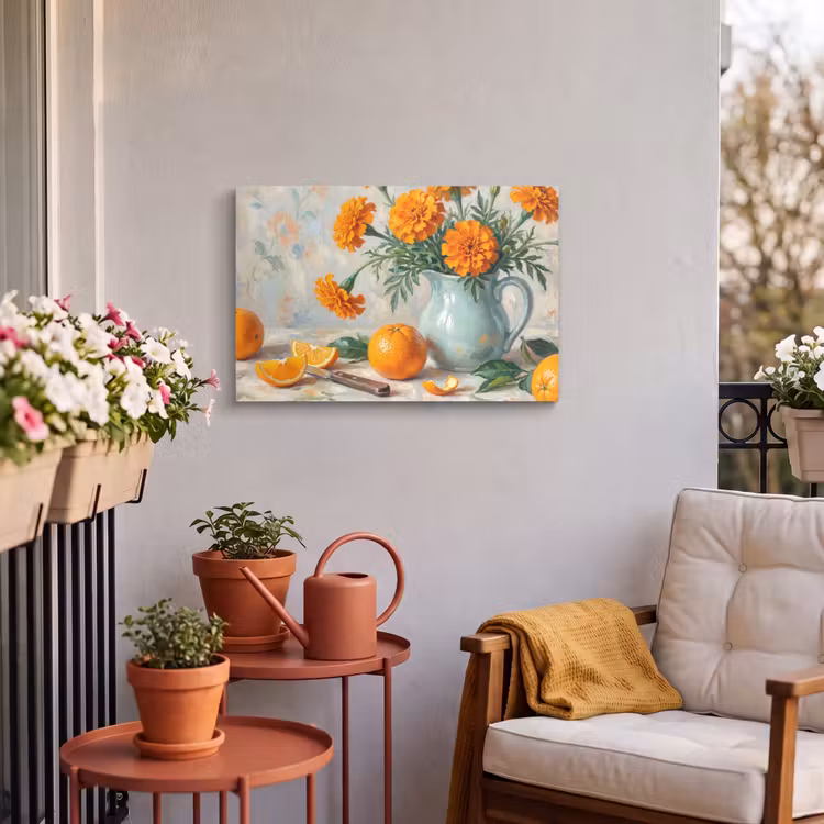 Buiten canvas - Eten - Oranje - Kunst — 3