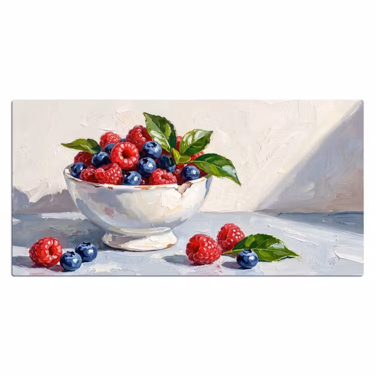Bureau onderlegger - Bessen - Kom - Eten — 2