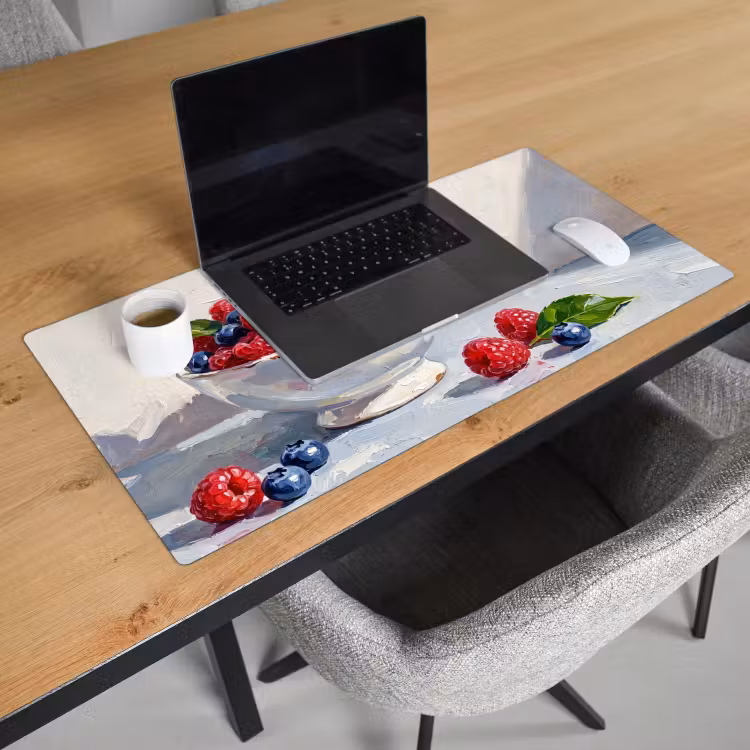Bureau onderlegger - Bessen - Kom - Eten — 3