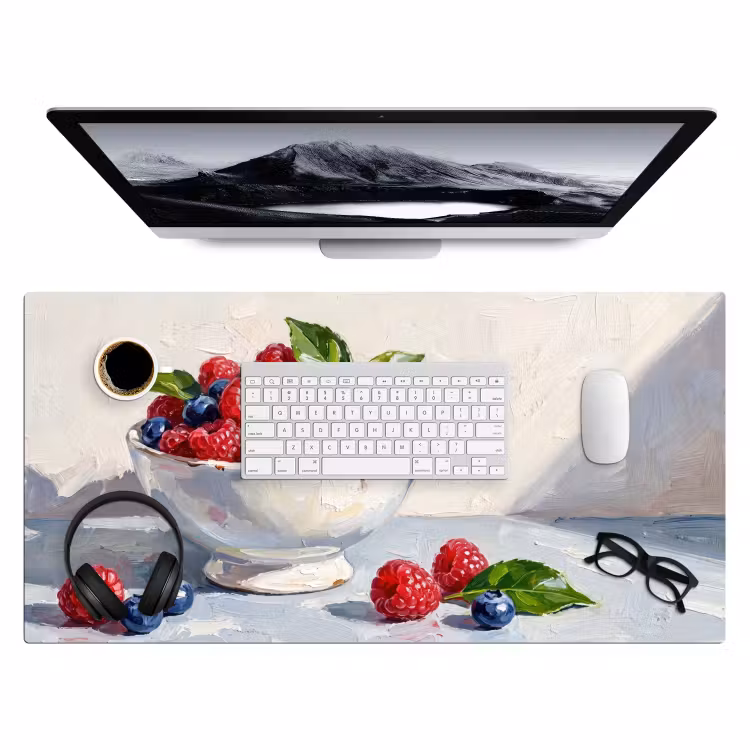 Bureau onderlegger - Bessen - Kom - Eten — 4