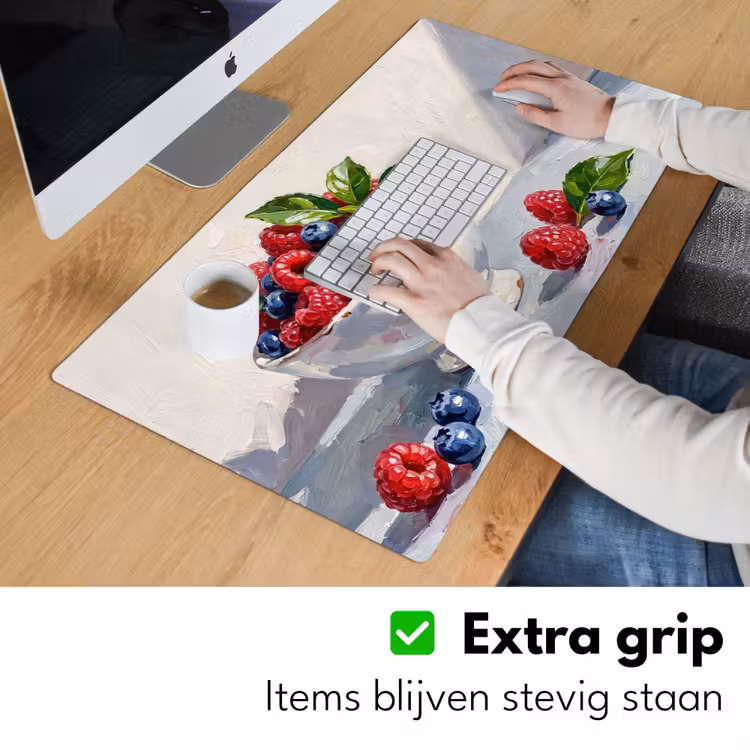 Bureau onderlegger - Bessen - Kom - Eten — 6