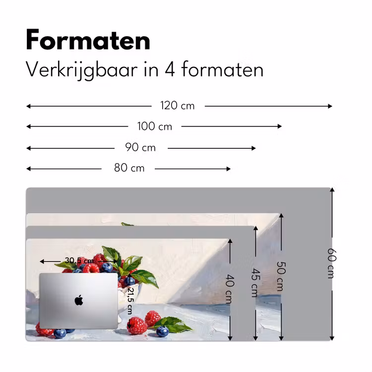 Bureau onderlegger - Bessen - Kom - Eten — 8
