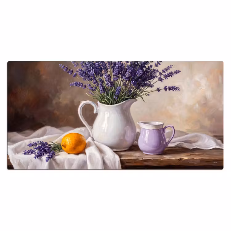 Bureau onderlegger - Bloemen - Stilleven - Paars — 2