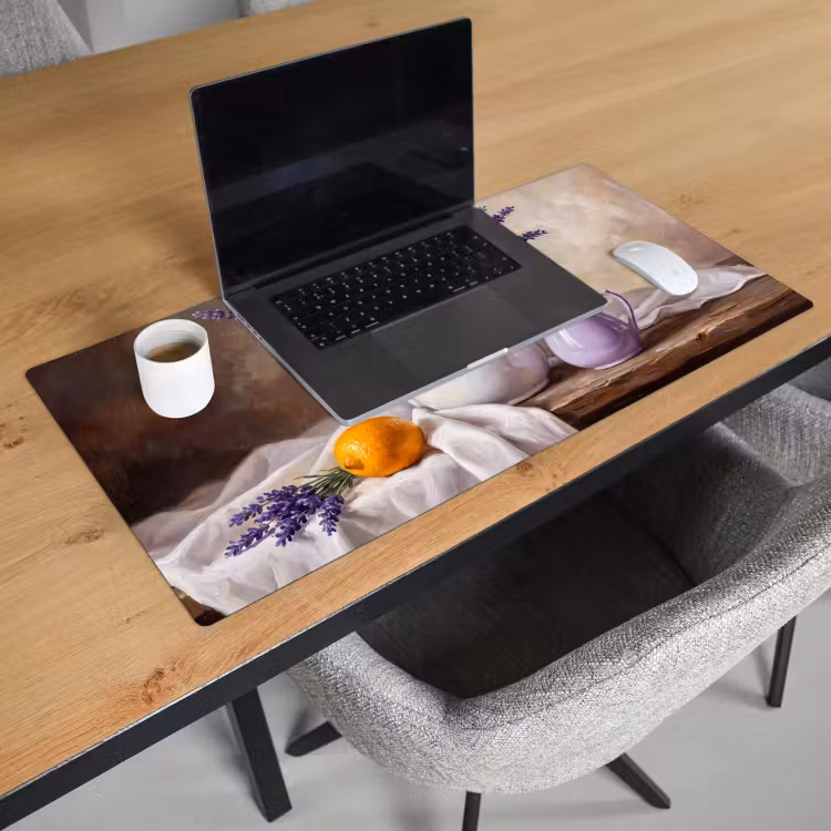 Bureau onderlegger - Bloemen - Stilleven - Paars — 3