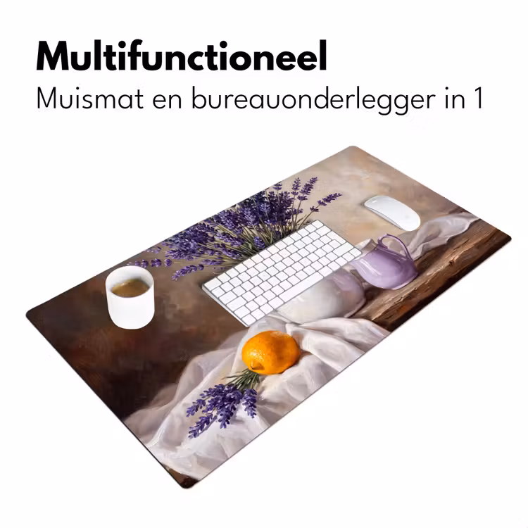 Bureau onderlegger - Bloemen - Stilleven - Paars — 7