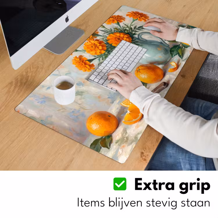 Bureau onderlegger - Eten - Oranje - Kunst — 6