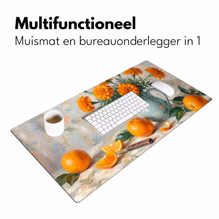 Bureau onderlegger - Eten - Oranje - Kunst — 7