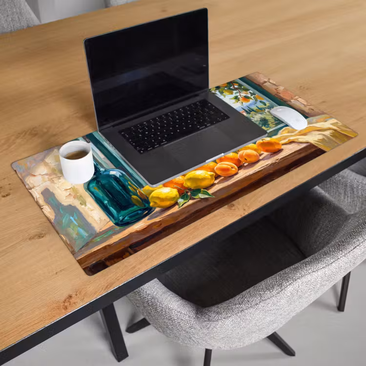 Bureau onderlegger - Fles - Fruit - Stilleven — 3