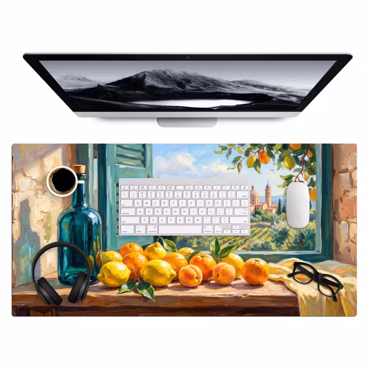 Bureau onderlegger - Fles - Fruit - Stilleven — 4