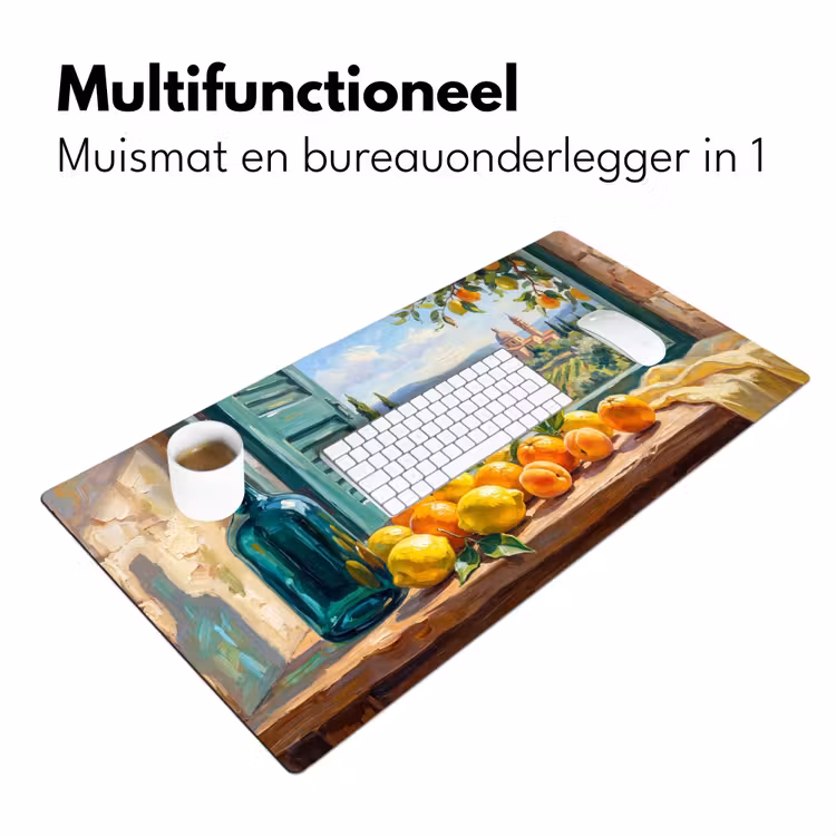 Bureau onderlegger - Fles - Fruit - Stilleven — 7