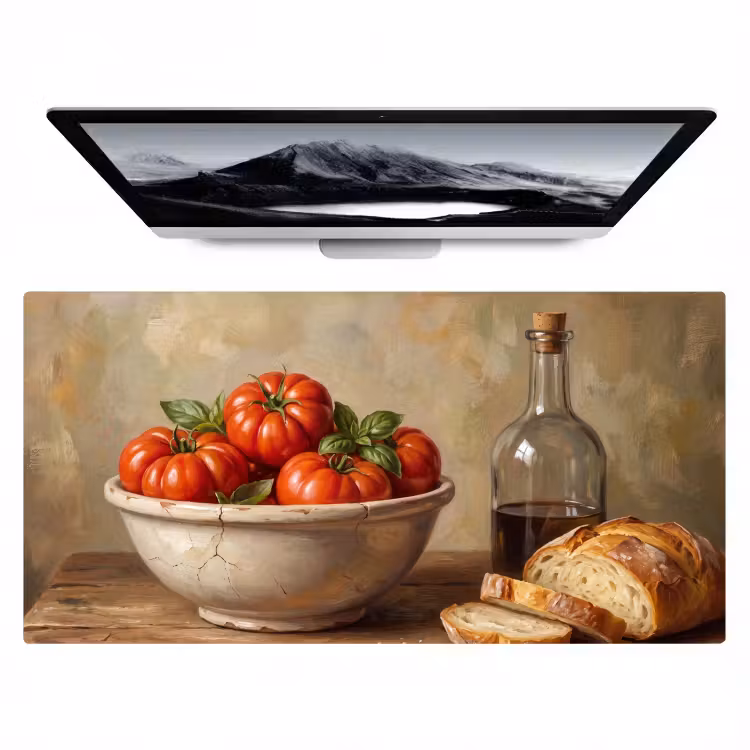 Bureau onderlegger - Tomaten - Kom - Eten — 1