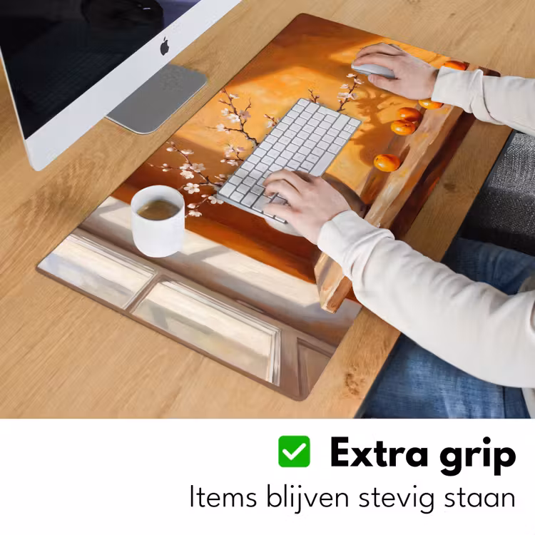 Bureau onderlegger - Witte bloemen - Stilleven — 6