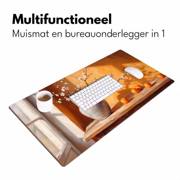 Bureau onderlegger - Witte bloemen - Stilleven — 7