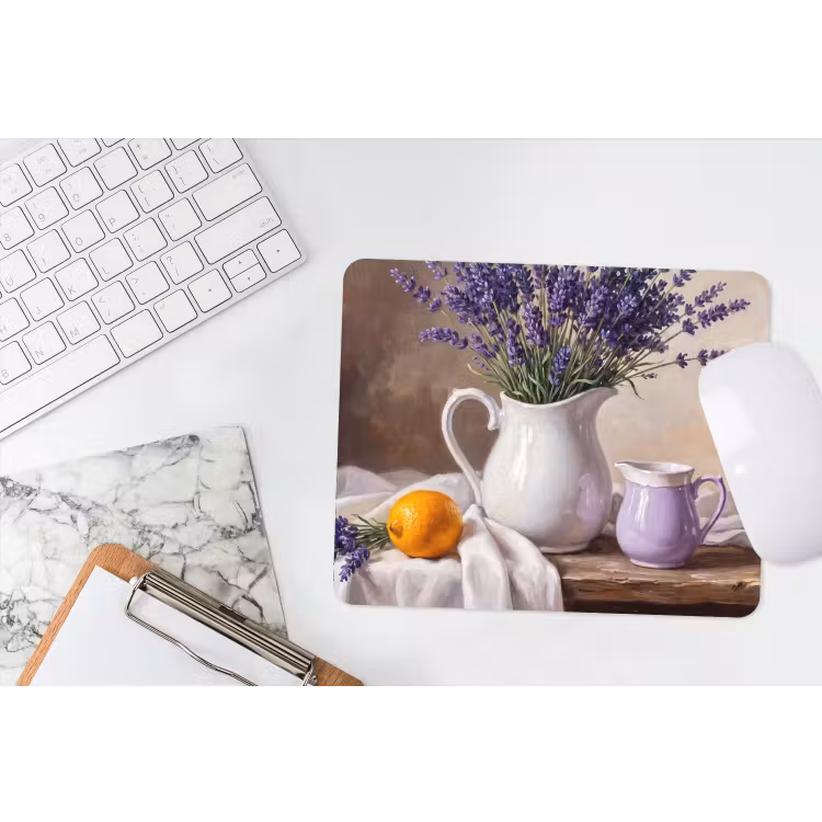 Muismat - Bloemen - Stilleven - Paars — 2