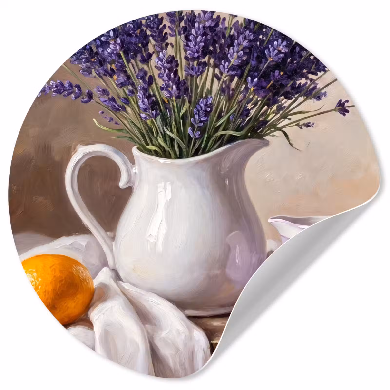 Behangcirkel - Bloemen - Stilleven - Paars — 1