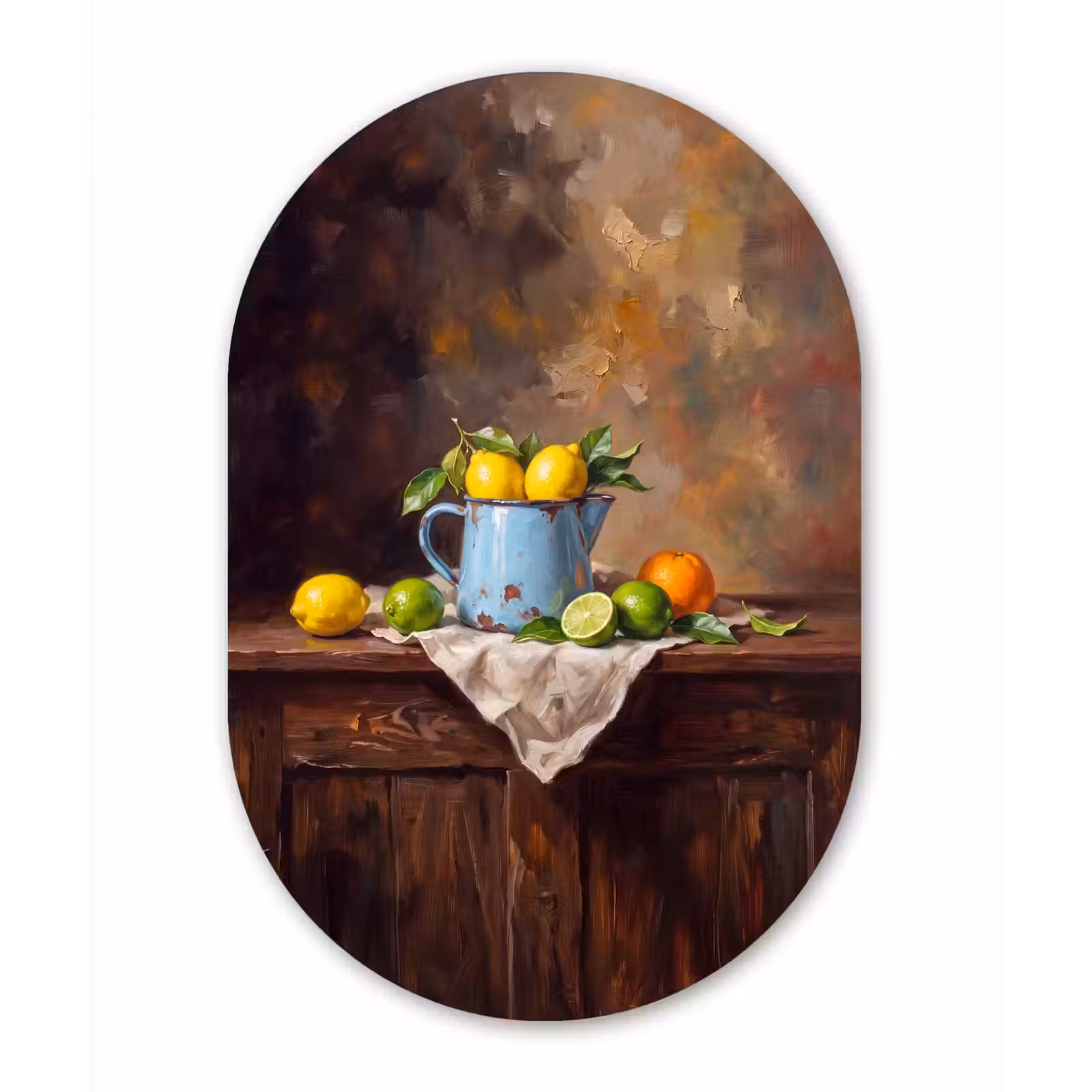 Muurovaal aluminium - Eten - Stilleven - Klassiek — 1