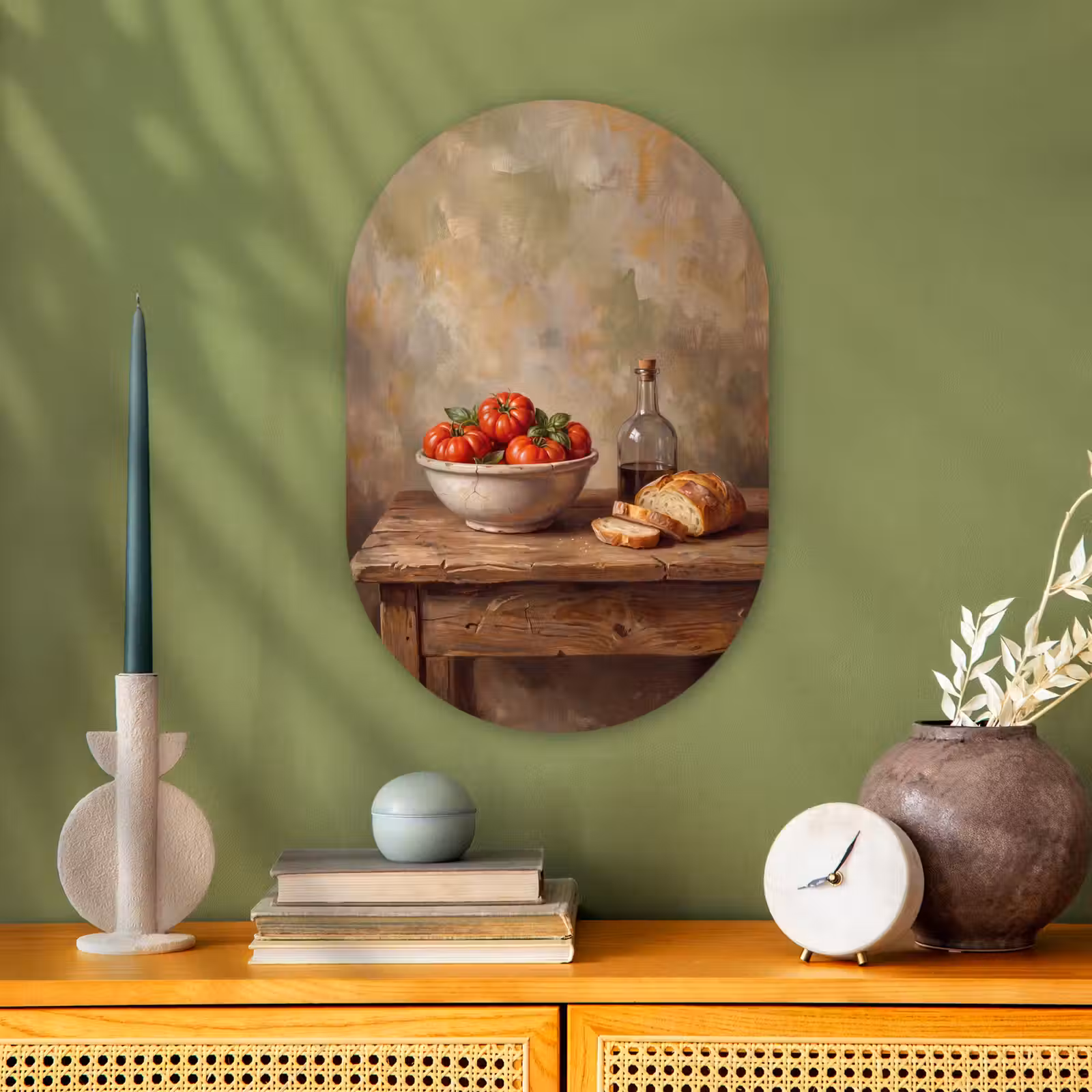 Muurovaal - Kunststof - Tomaten - Kom - Eten — 1