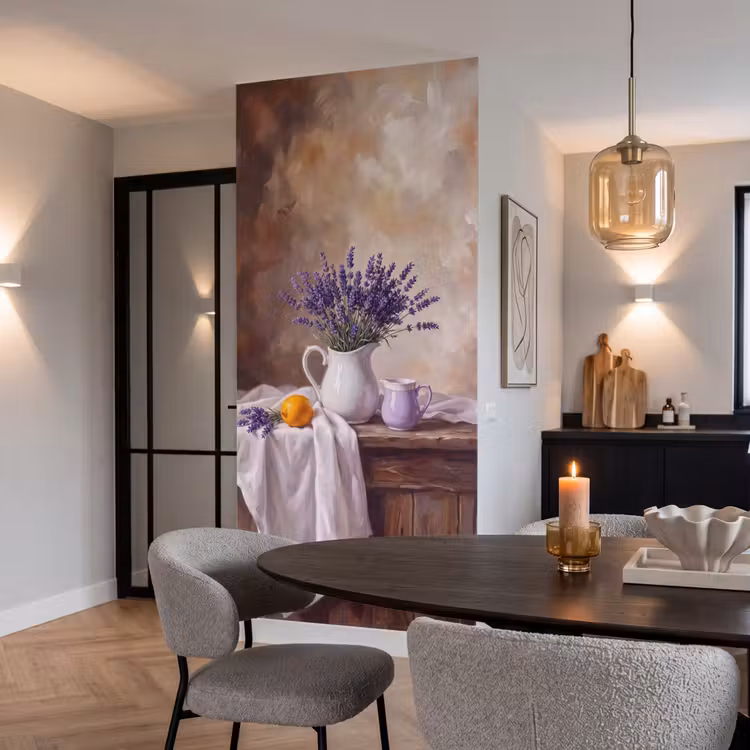 Behang - Bloemen - Stilleven - Paars — 5