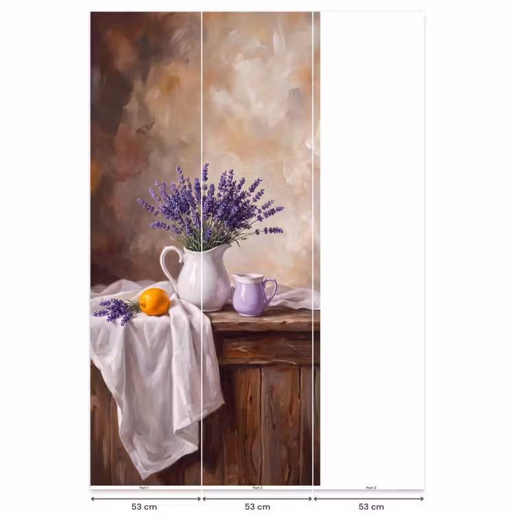 Behang - Bloemen - Stilleven - Paars — 6