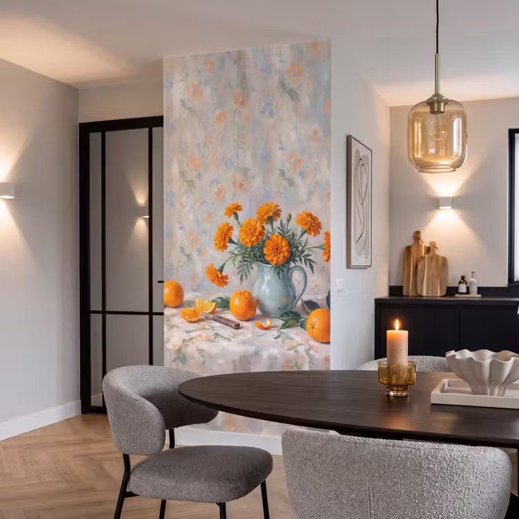 Behang - Eten - Oranje - Kunst — 5