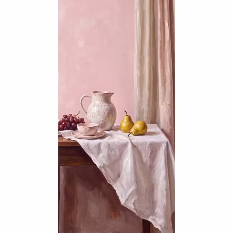 Behang - Stilleven - Fruit - Roze — 2