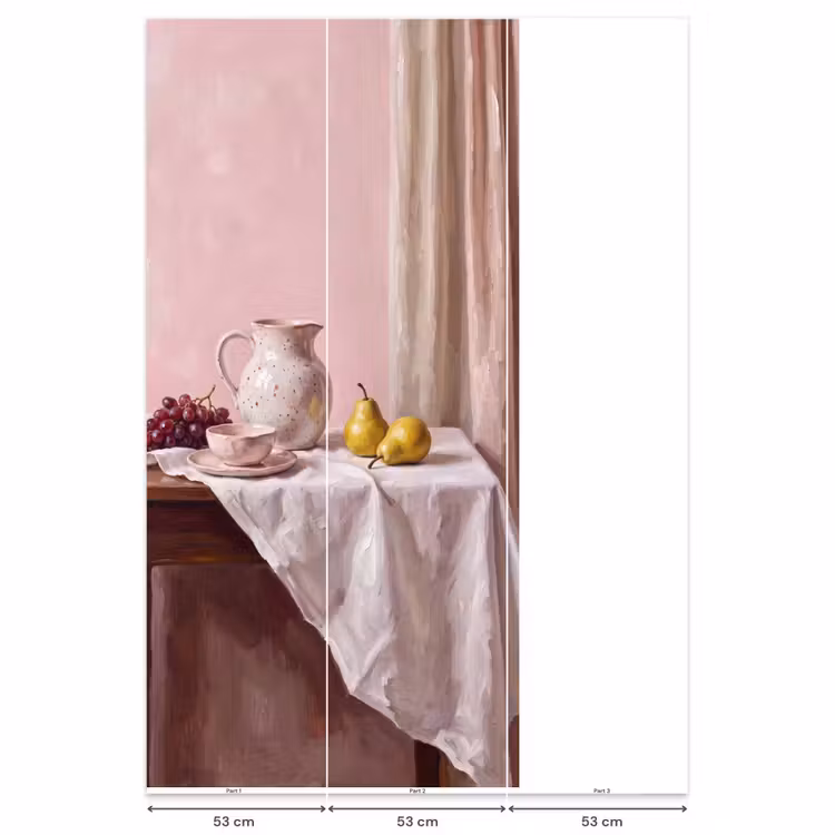 Behang - Stilleven - Fruit - Roze — 6