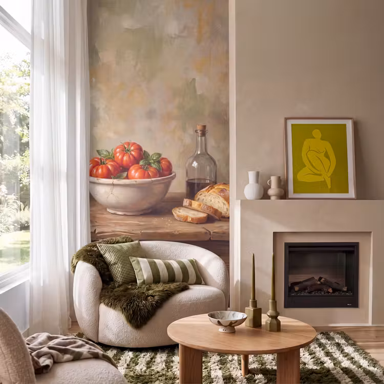 Behang - Tomaten - Kom - Eten — 1