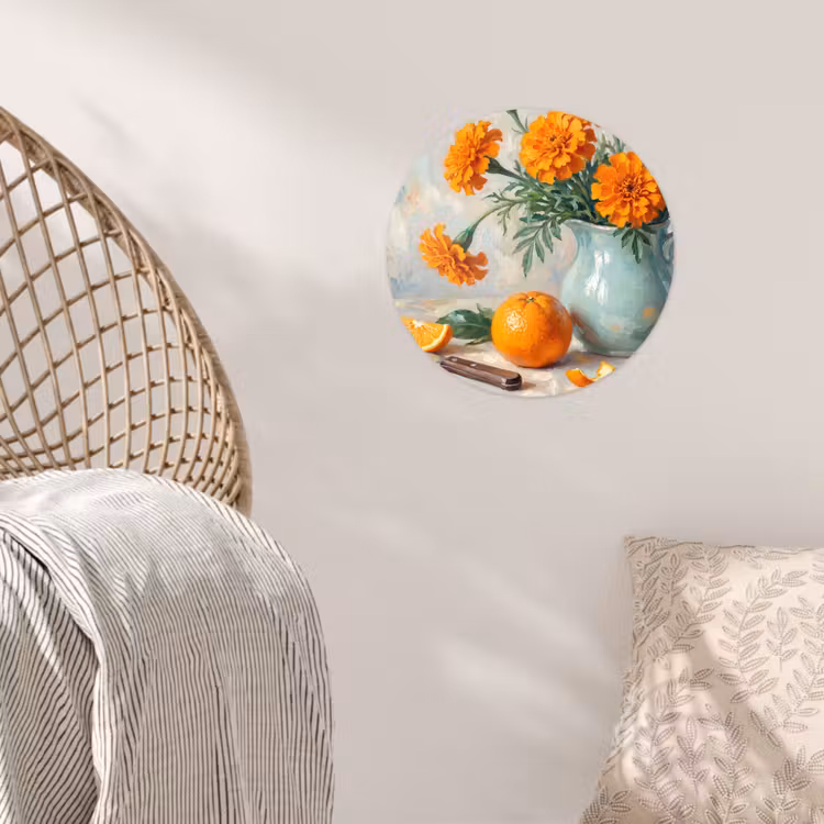Behangcirkel - Eten - Oranje - Kunst — 5