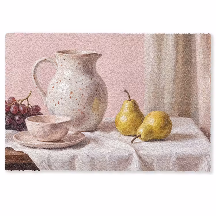 Deurmat - Stilleven - Fruit - Roze — 1