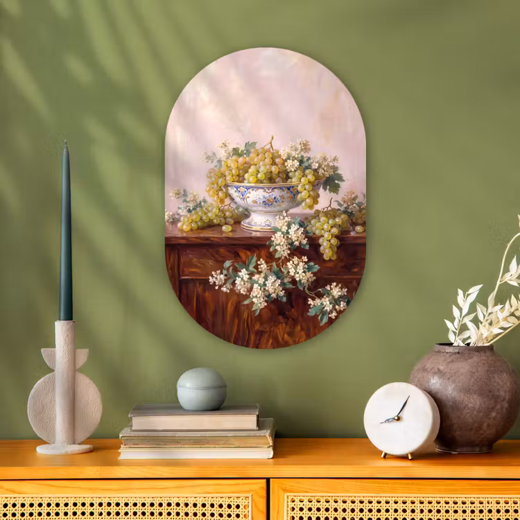 Muurovaal - Kunststof - Fruit - Stilleven - Klassiek — 1