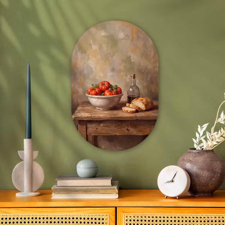 Muurovaal - Kunststof - Tomaten - Kom - Eten — 1