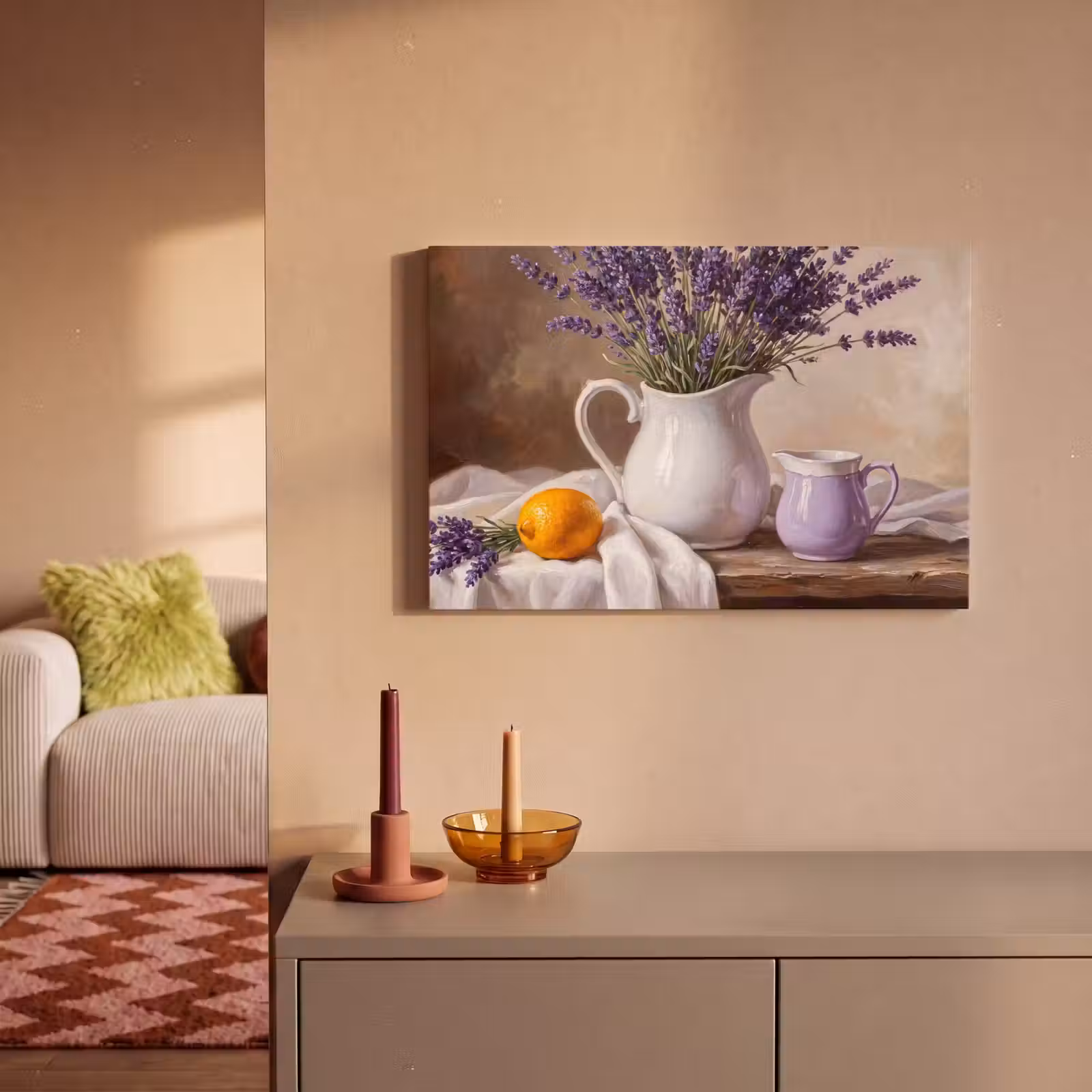 Canvas schilderij - Bloemen - Stilleven - Paars — 1