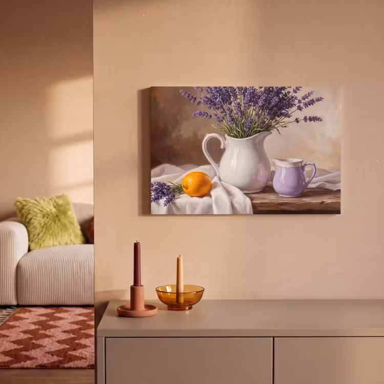 Canvas schilderij - Bloemen - Stilleven - Paars — 1