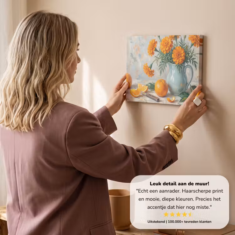 Canvas schilderij - Eten - Oranje - Kunst — 2