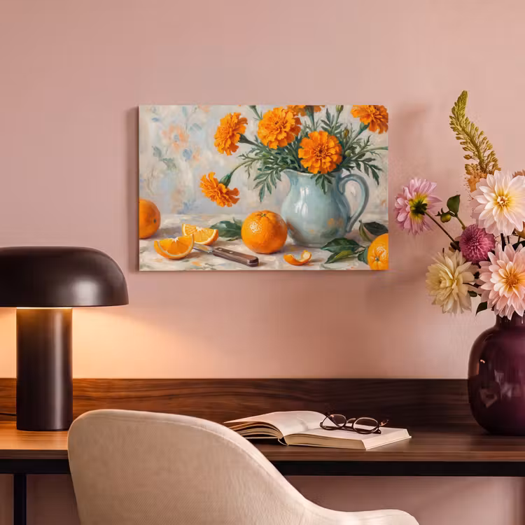 Canvas schilderij - Eten - Oranje - Kunst — 5