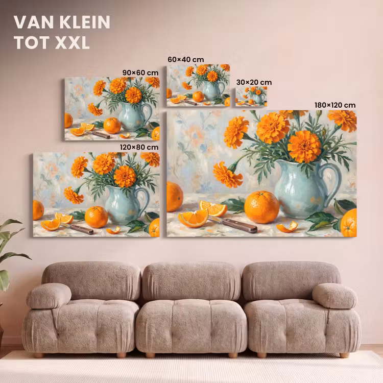 Canvas schilderij - Eten - Oranje - Kunst — 7