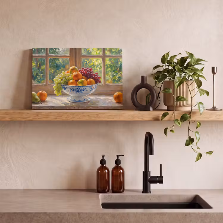 Canvas schilderij - Fruit - Vensterbank - Natuur — 3