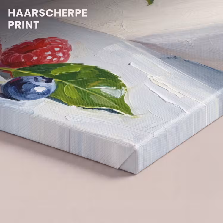 Canvas schilderij - Bessen - Kom - Eten — 4