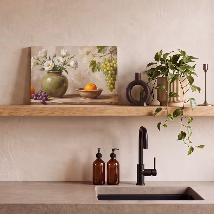 Canvas schilderij - Bloemen - Fruit - Stilleven — 3