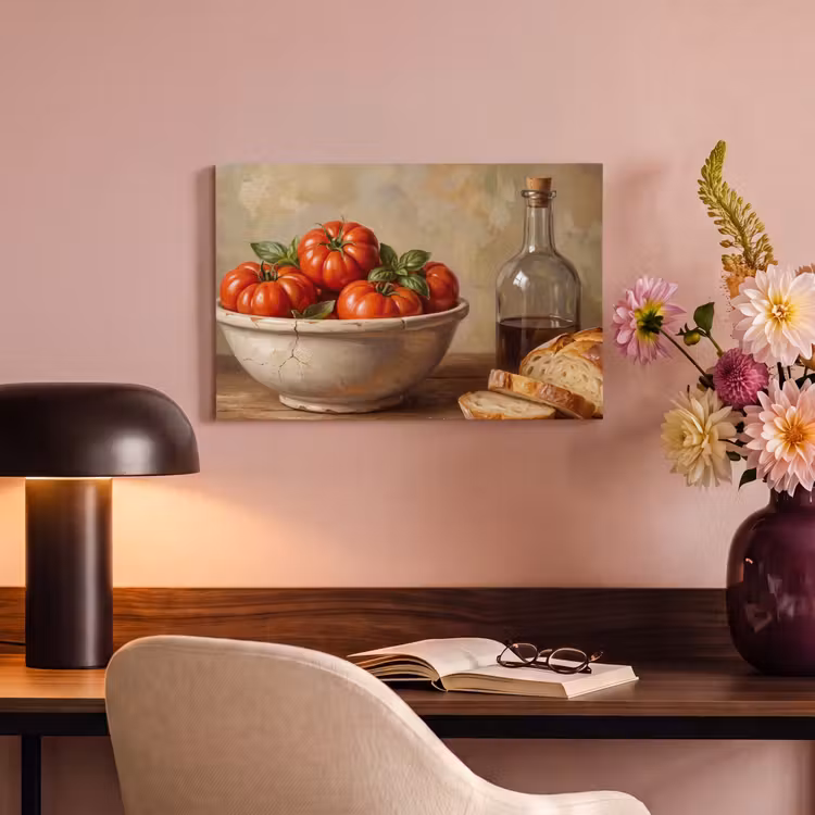 Canvas schilderij - Tomaten - Kom - Eten — 5