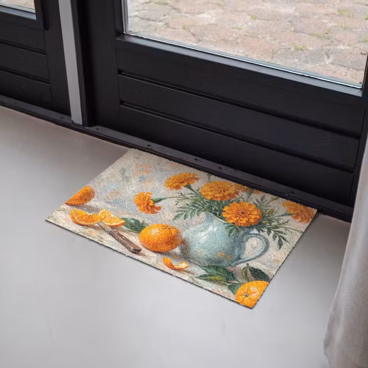 Deurmat - Eten - Oranje - Kunst — 2