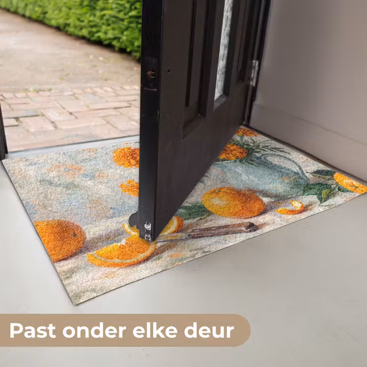 Deurmat - Eten - Oranje - Kunst — 7