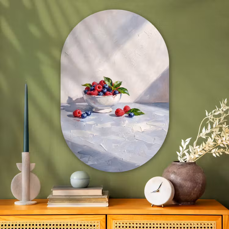Muurovaal - Glas - Bessen - Kom - Eten — 2