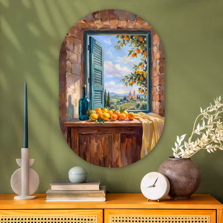Muurovaal - Glas - Fles - Fruit - Stilleven — 2
